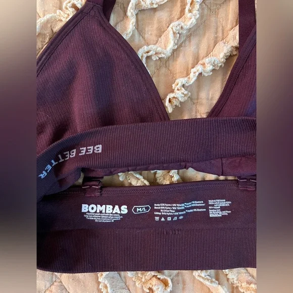 Bombas Women’s Seamless Triangle Bralette. Sz M/L. - Picture 8 of 9